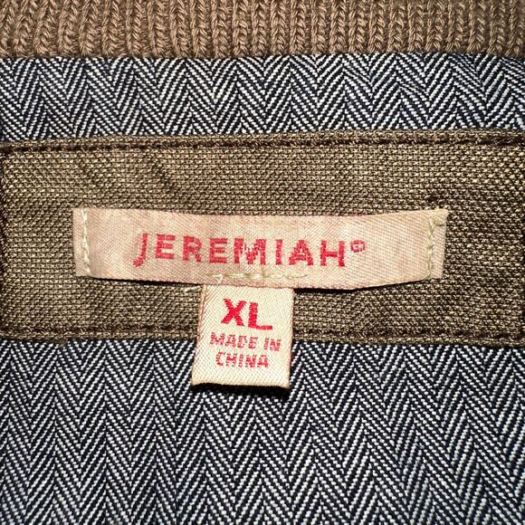 Jeremiah Thorne Coated Canvas Jacket Mens Sz XL in Military Peat Khaki Tactical - Picture 4 of 14